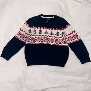 Janie and Jack Black and White Holiday Sweater